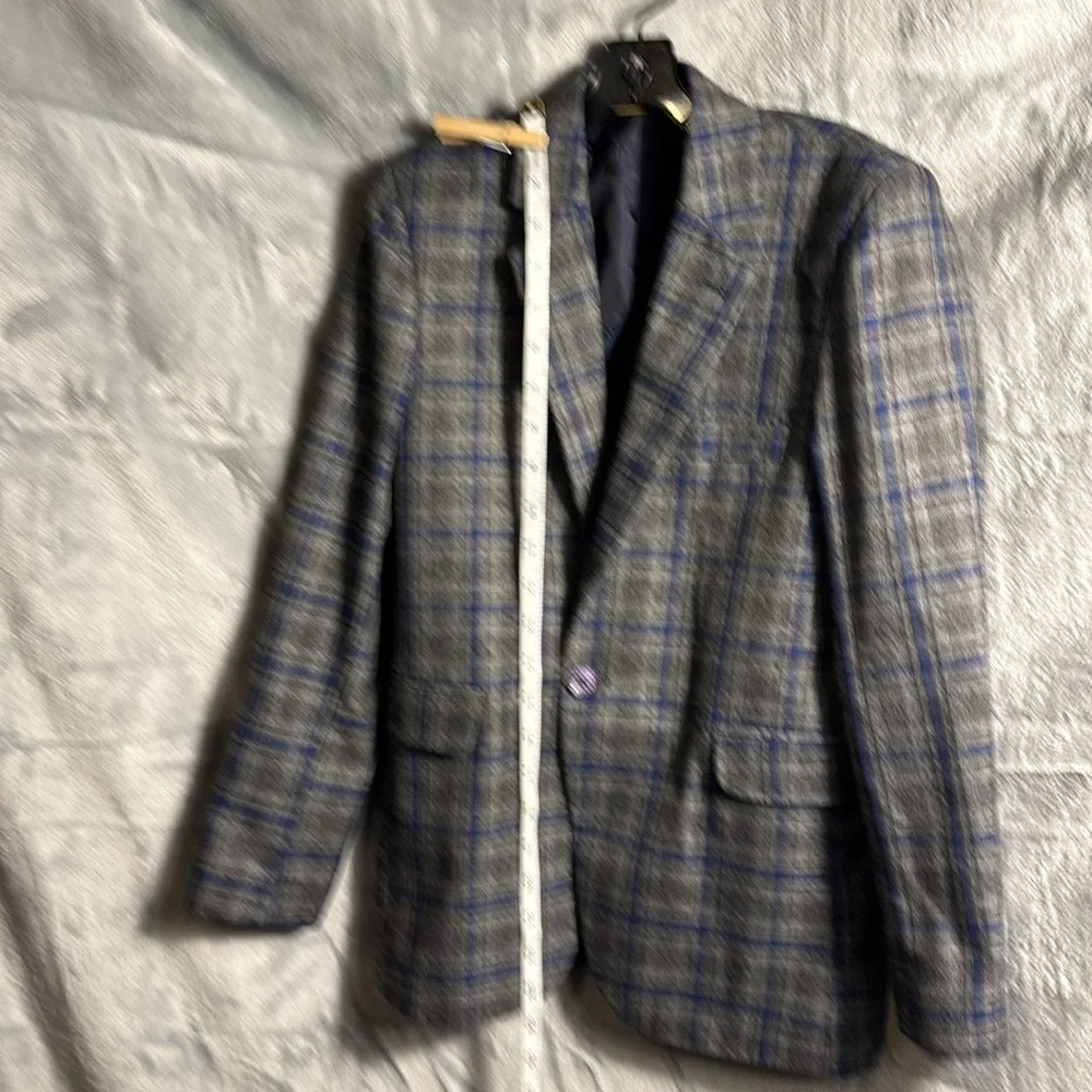 Boys blazer dress jacket Redbug brand. Boys 9-10 years‎ blue gray plaid pockets